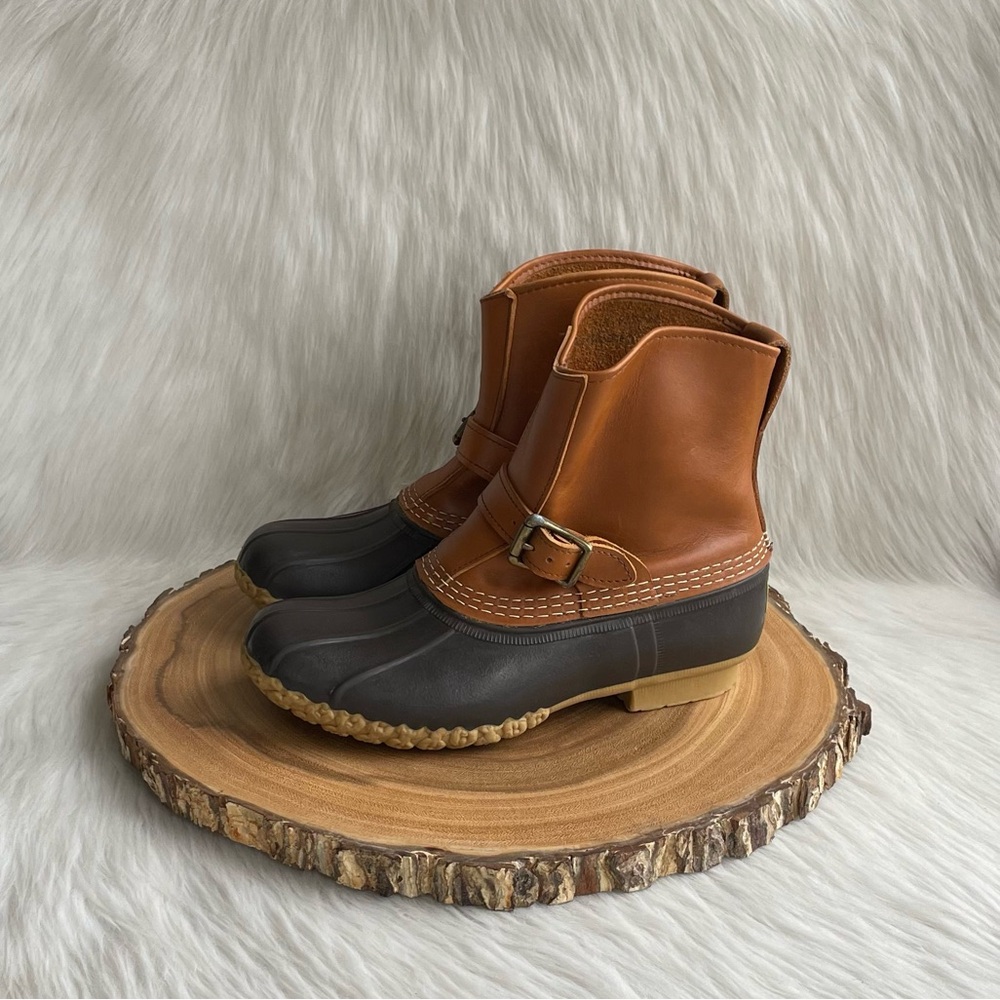 LIKE NEW L.L. Bean vintage lounger leather duck boots